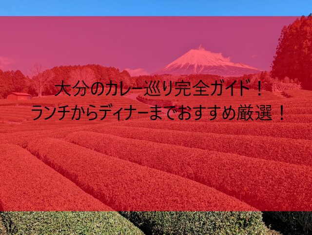 大分のカレー巡り完全ガイド！ランチからディナーまでおすすめ厳選！　画像